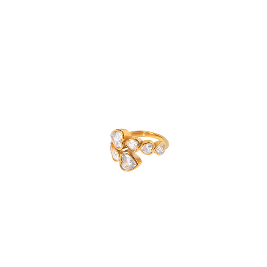 Hearts of Gold Ring