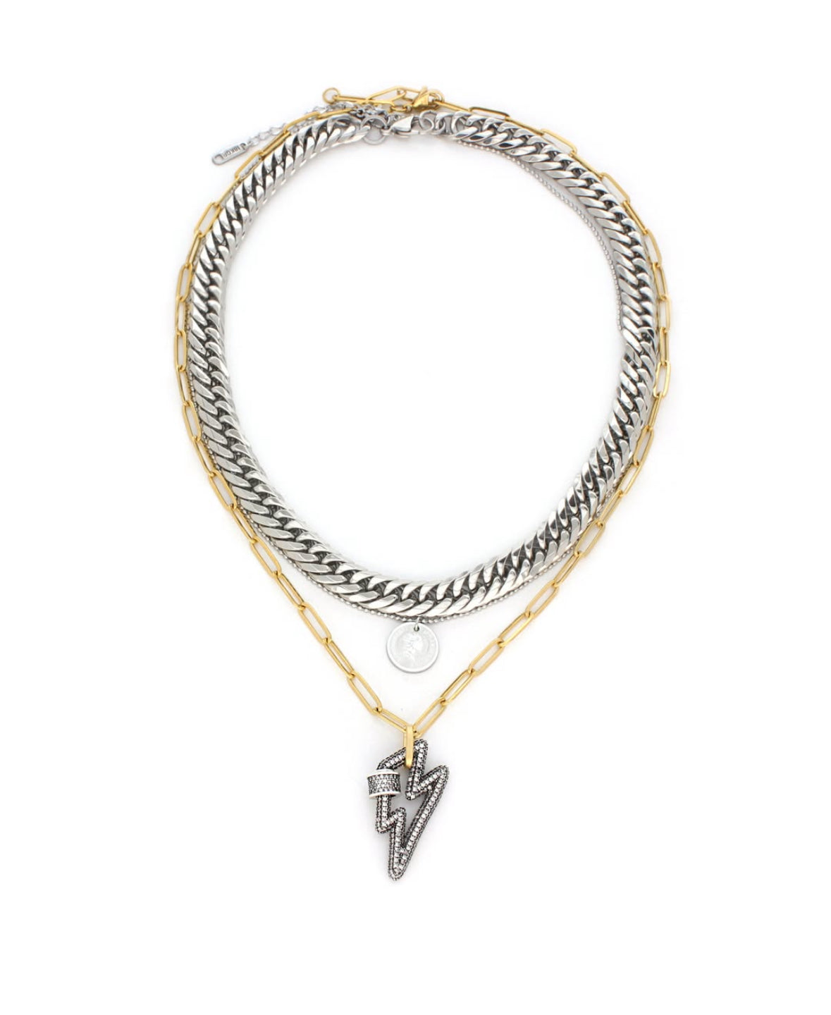 Bolt Layered Necklace