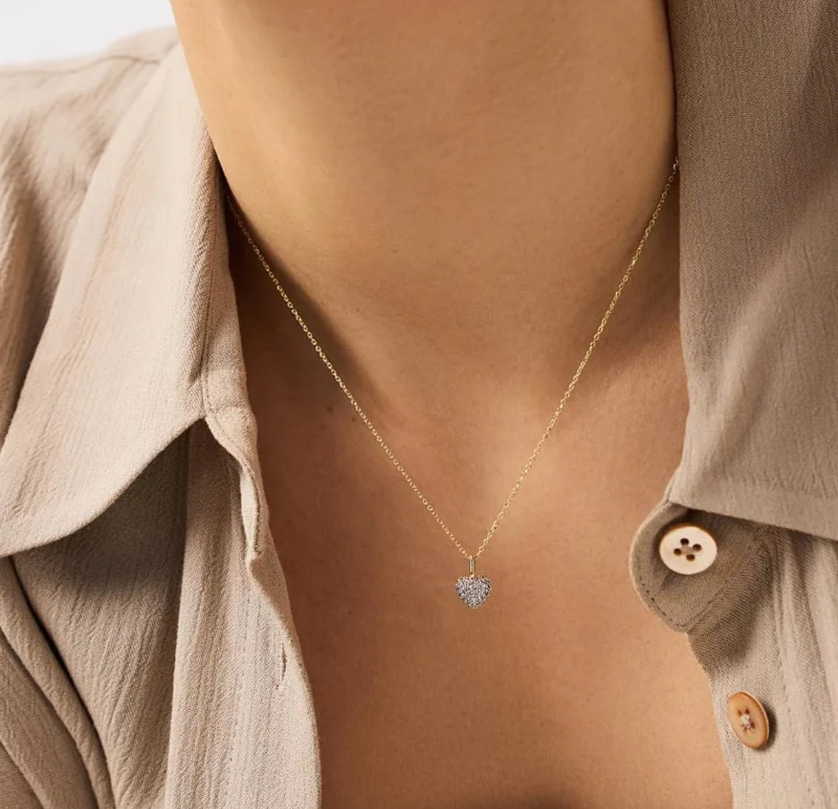 Sparkling Heart Necklace
