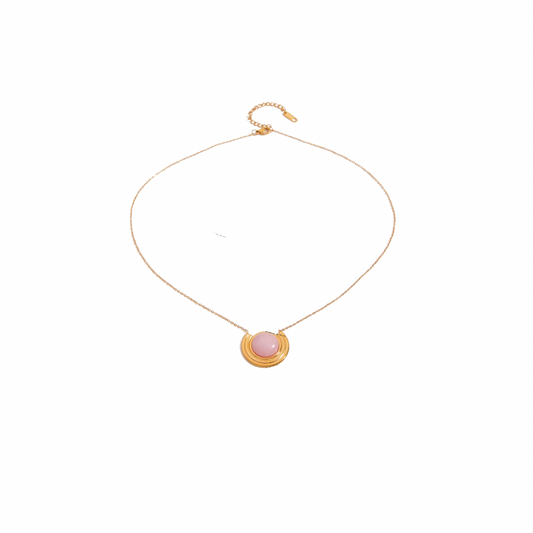 Blush Crescent Necklace