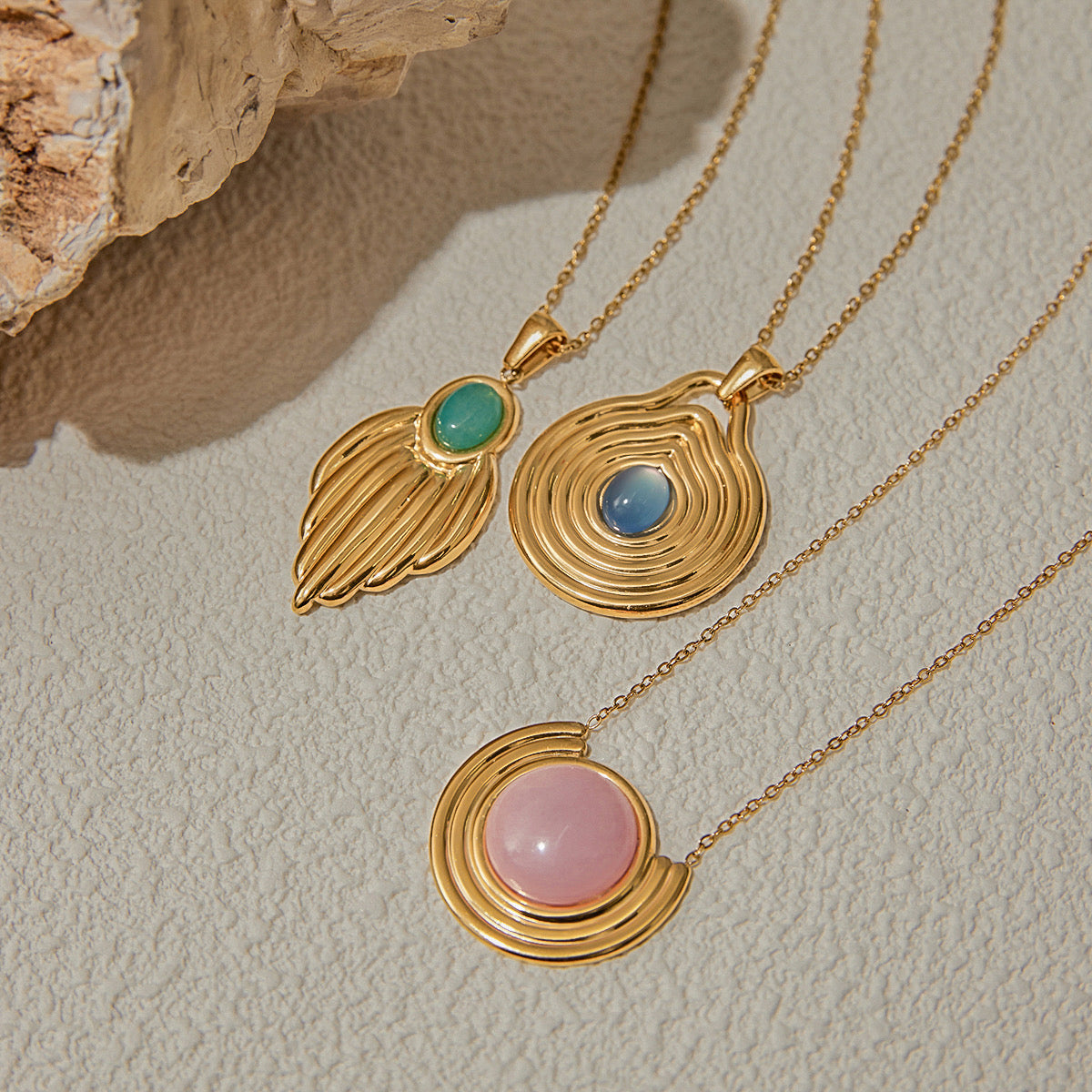 Blush Crescent Necklace