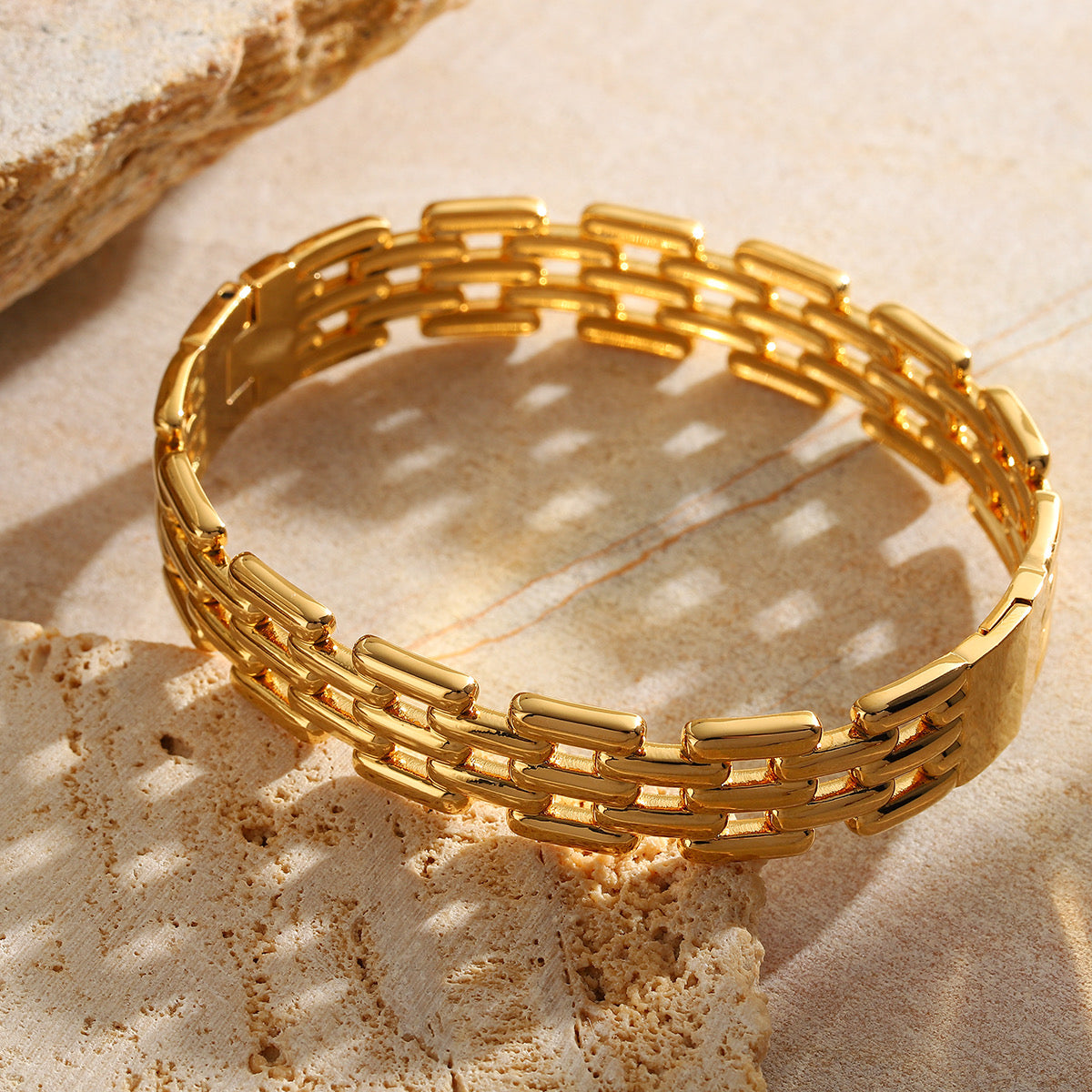 Golden Chain Statement Bracelet