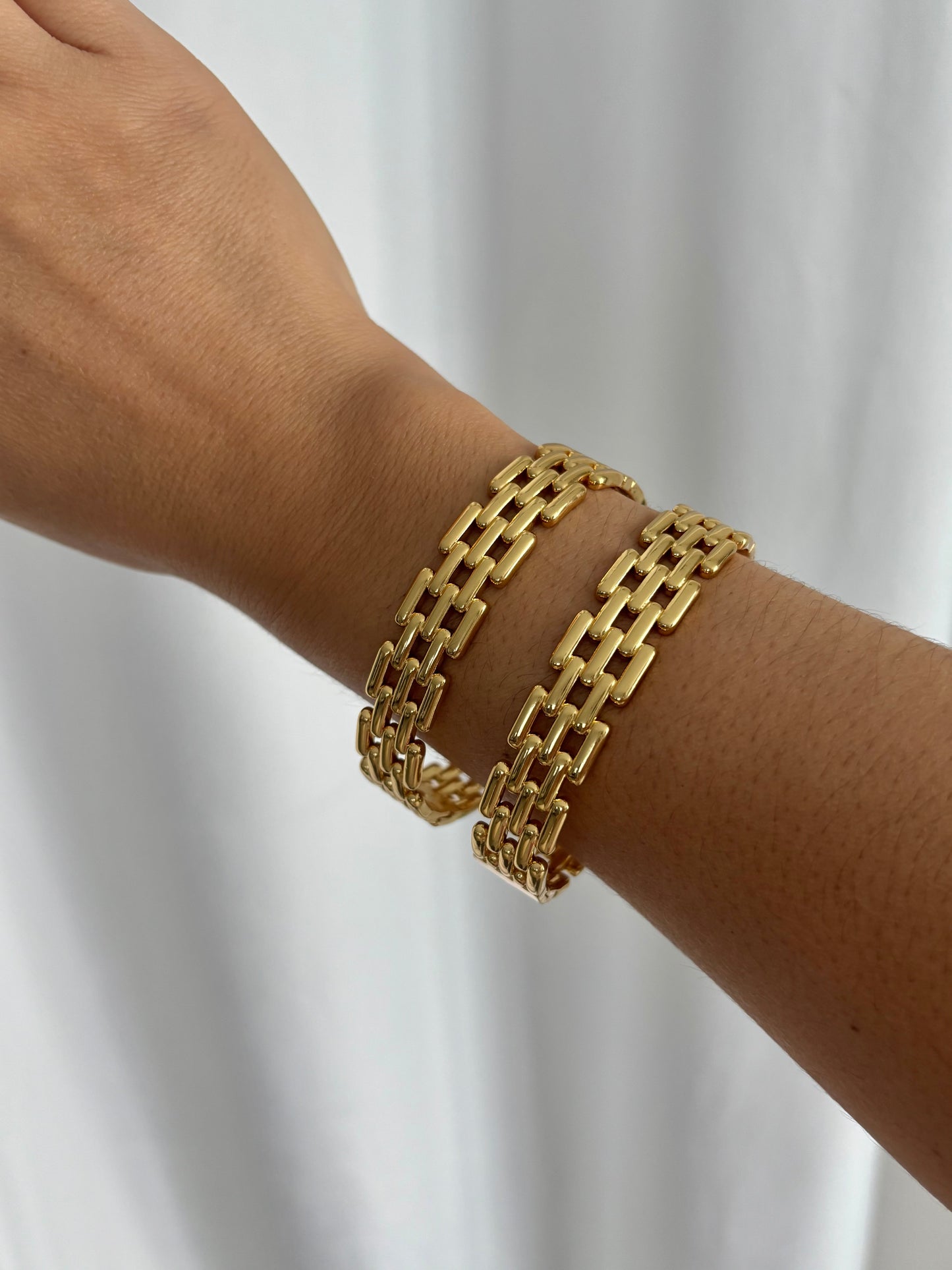 Golden Chain Statement Bracelet