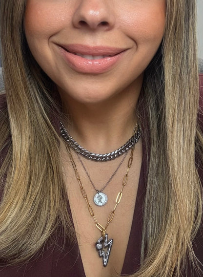 Bolt Layered Necklace