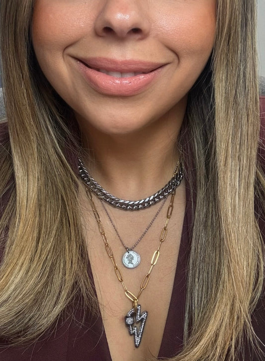 Bolt Layered Necklace