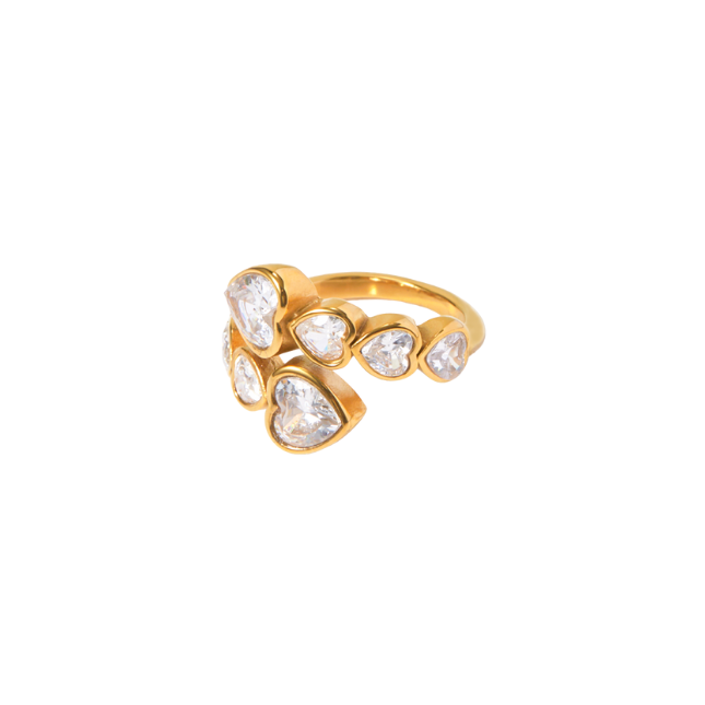 Hearts of Gold Ring