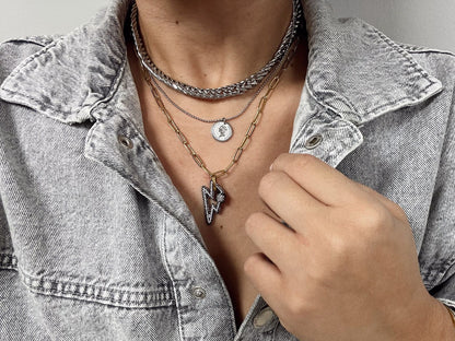 Bolt Layered Necklace