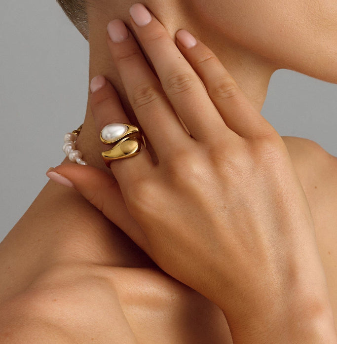 Pearl Drop Ring
