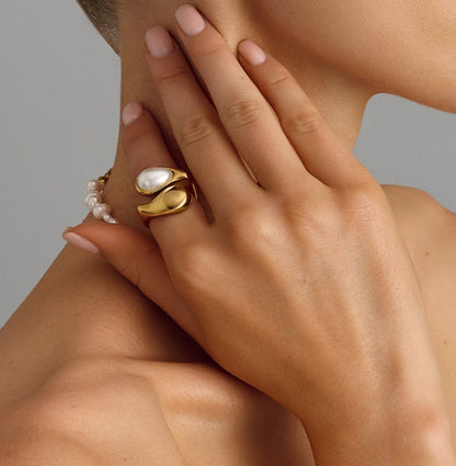 Pearl Drop Ring