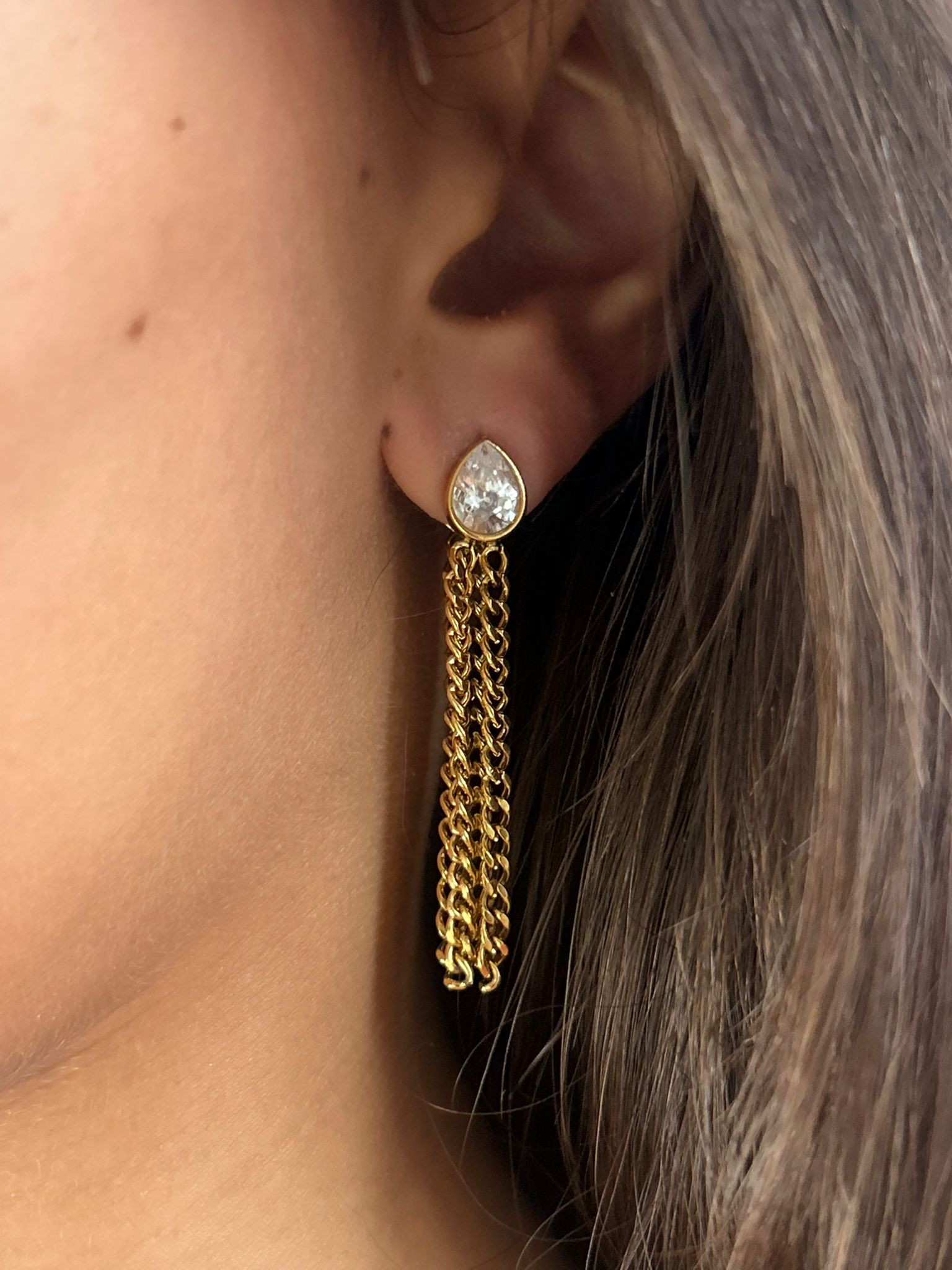 Crystal Tassel Earrings