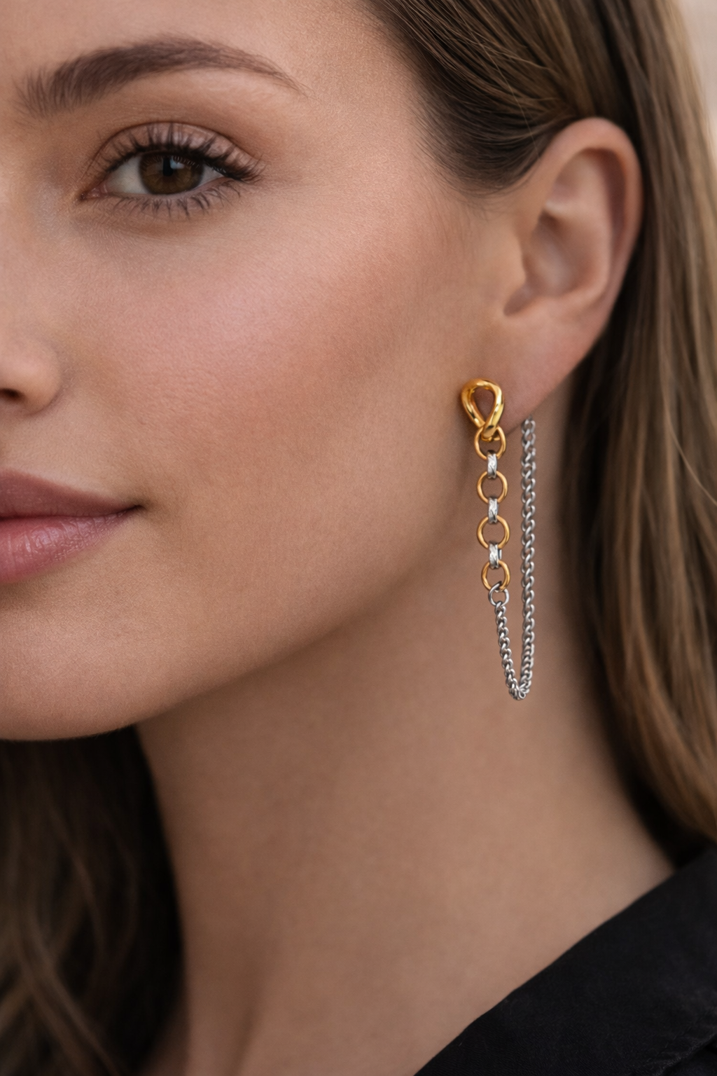 Interlock Chain Earrings