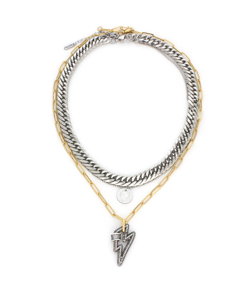 Bolt Layered Necklace