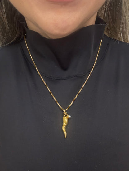 Golden Amulet Necklace