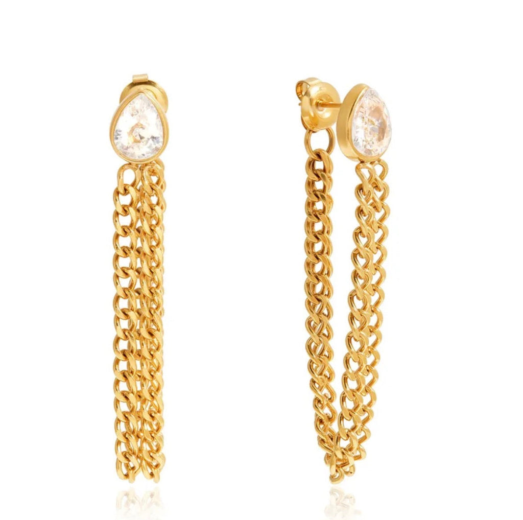 Crystal Tassel Earrings