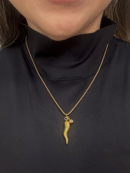 Golden Amulet Necklace