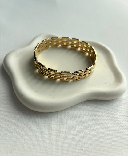 Golden Chain Statement Bracelet