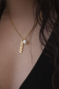 Mama Pearl Charm Necklace