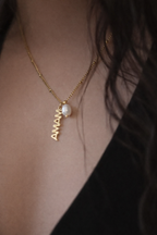 Mama Pearl Charm Necklace
