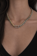 Dual Tone Chunky Necklace