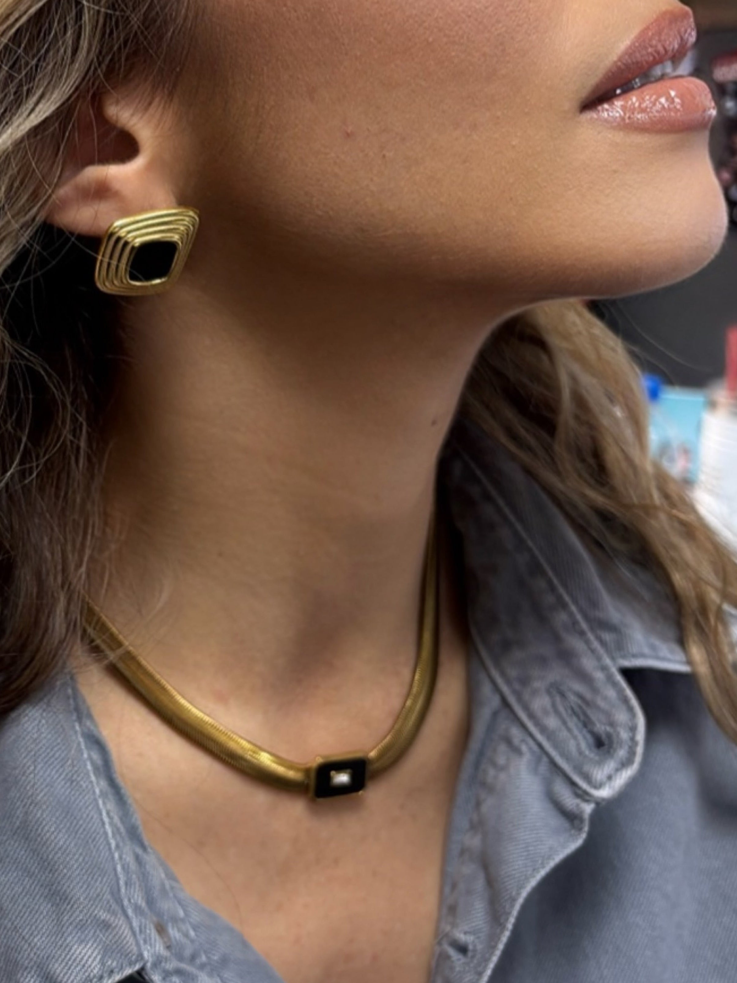 Midnight Frame Earrings