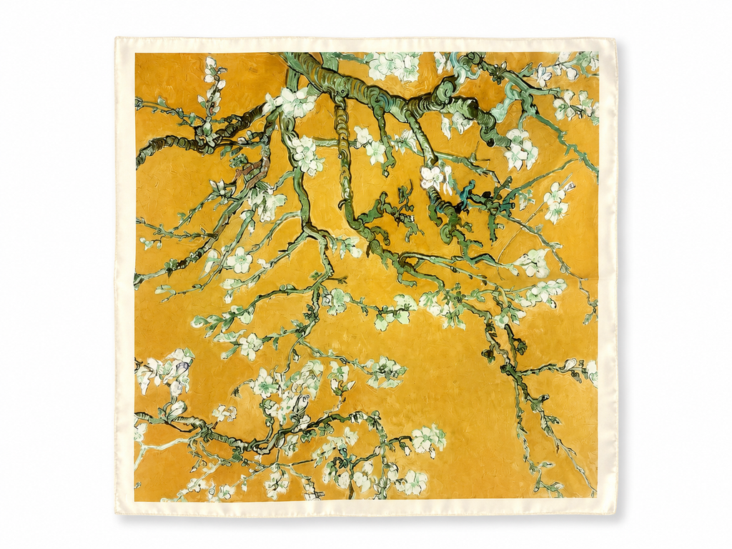 Golden Blossom Scarf