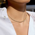 Pearl Line Necklace