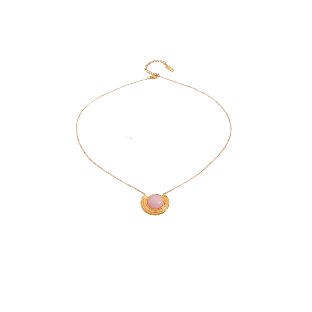 Blush Crescent Necklace