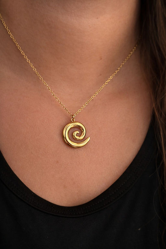 Solara Spiral Necklace