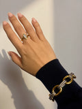 Aurora Teardrop Ring