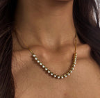 Pearl Line Necklace