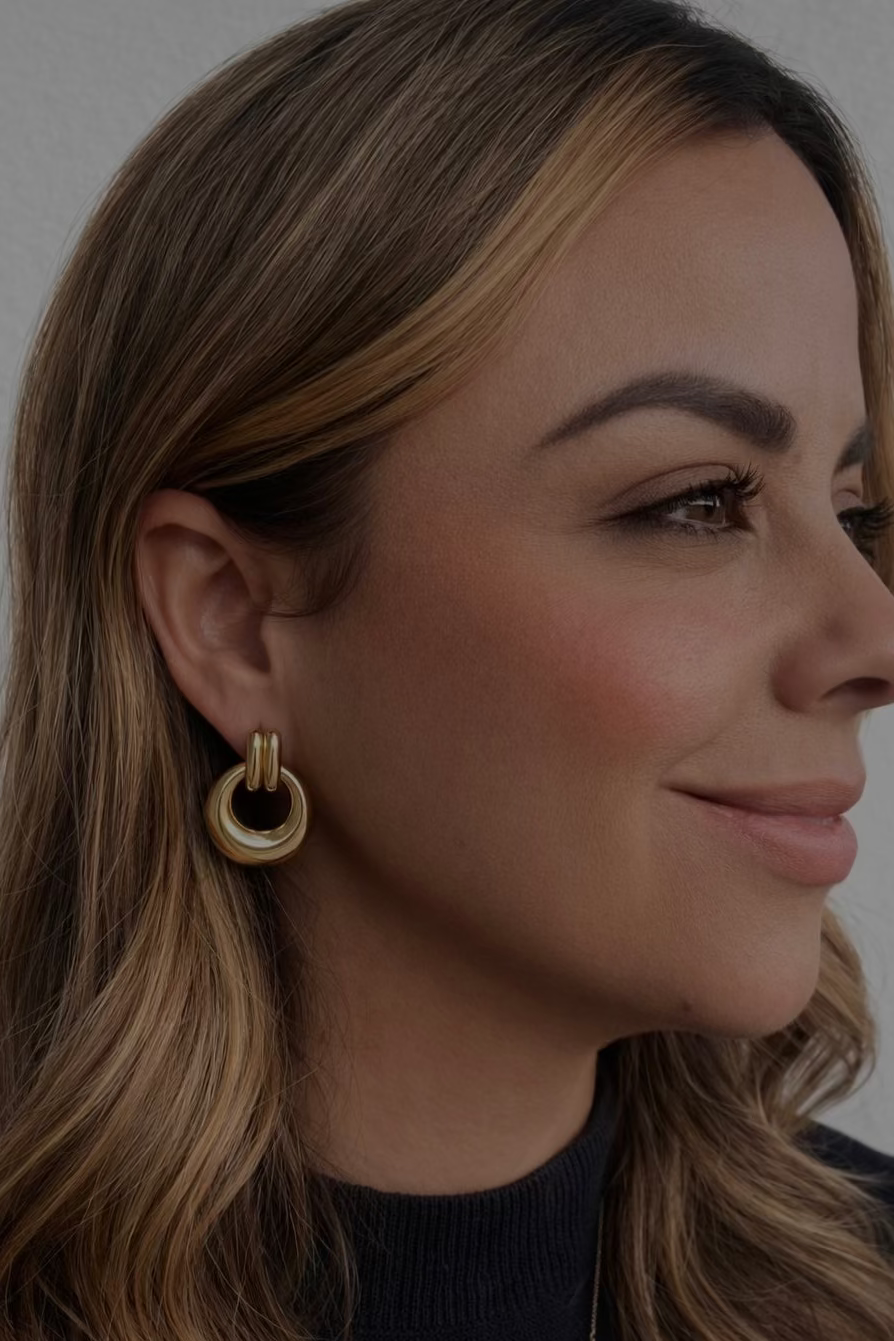 Knot Circle Earrings