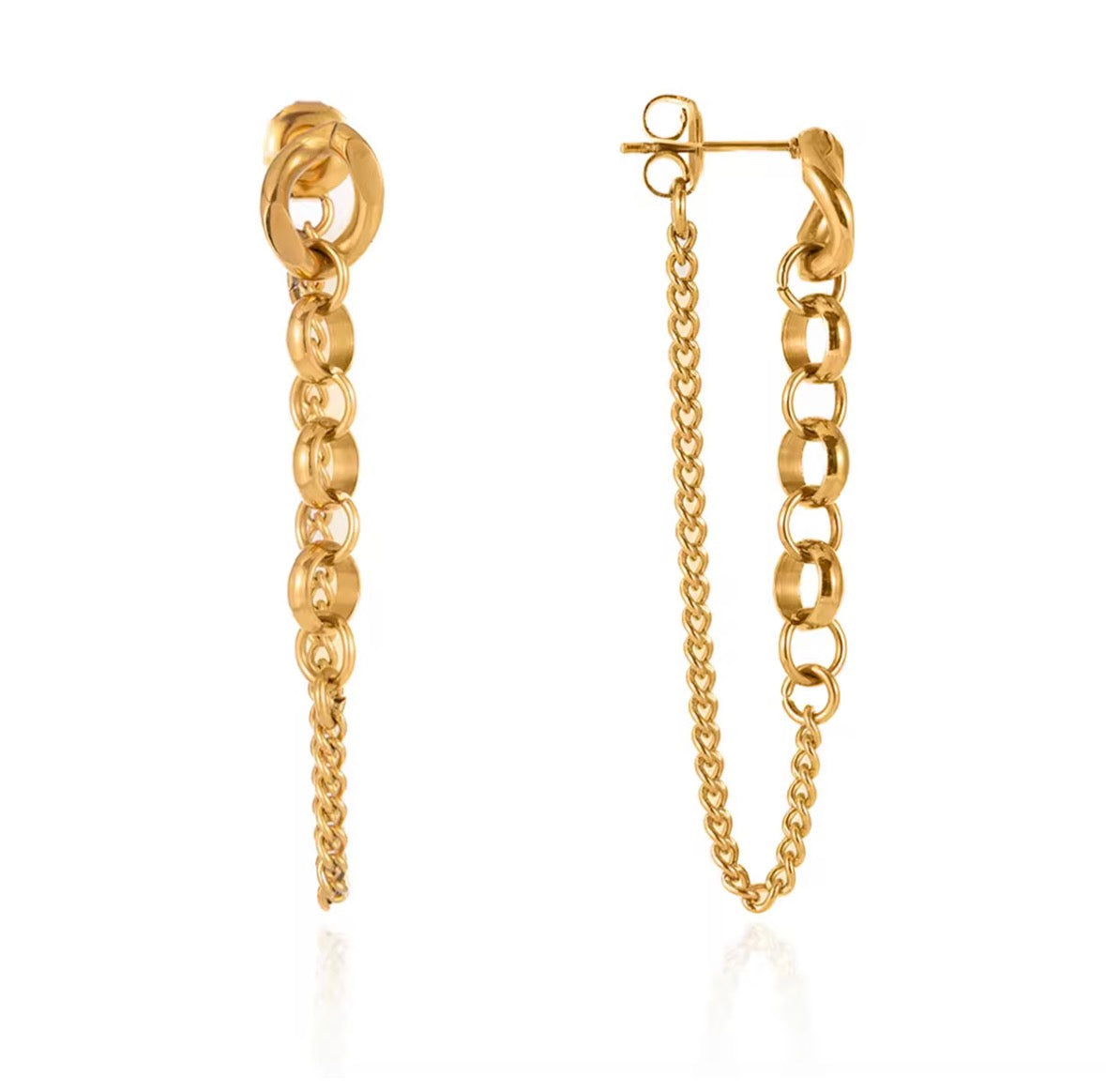 Interlock Chain Earrings