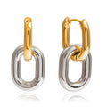 Duo Link Drop Earrings