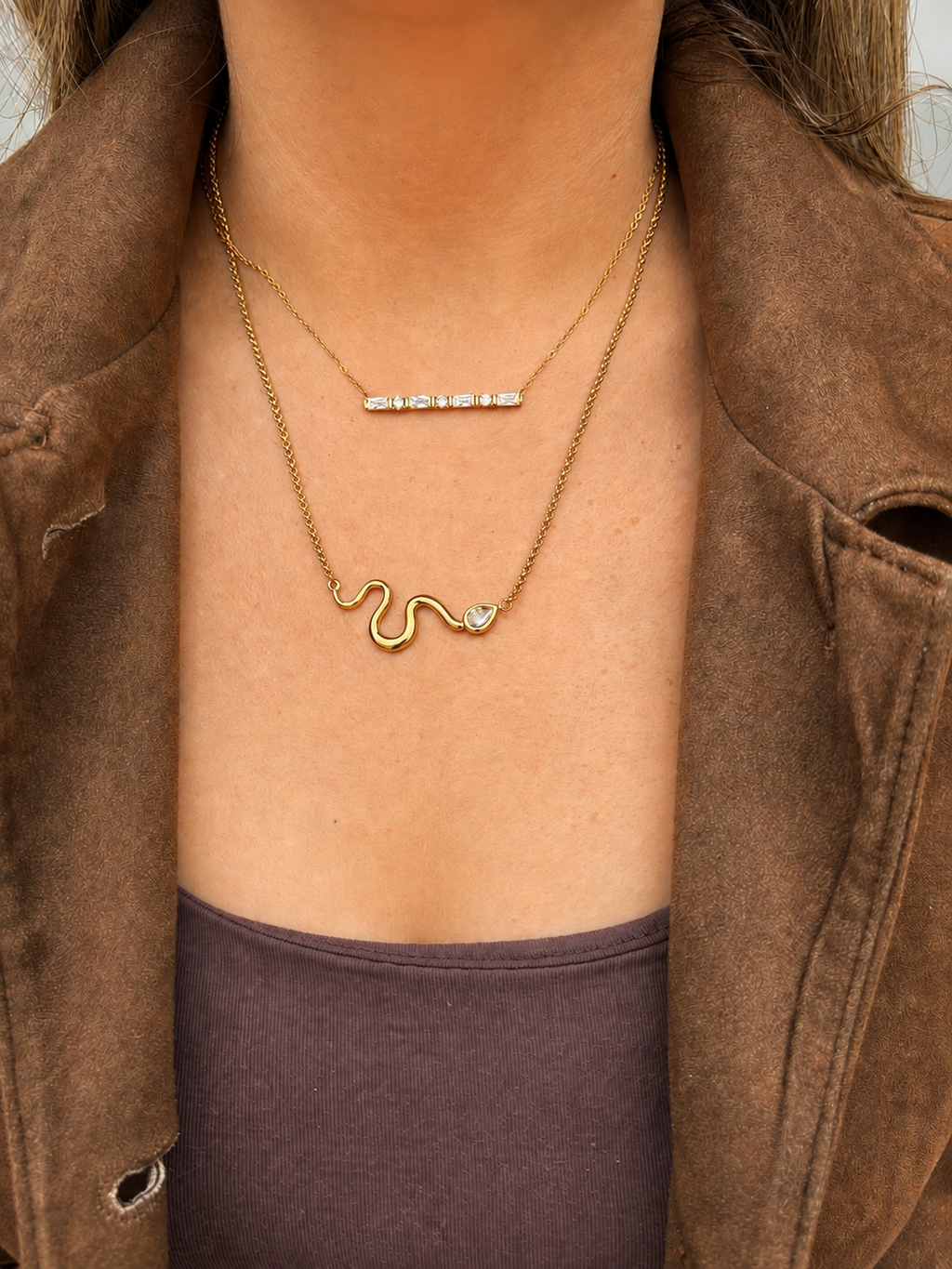 Sparkling Bar Necklace