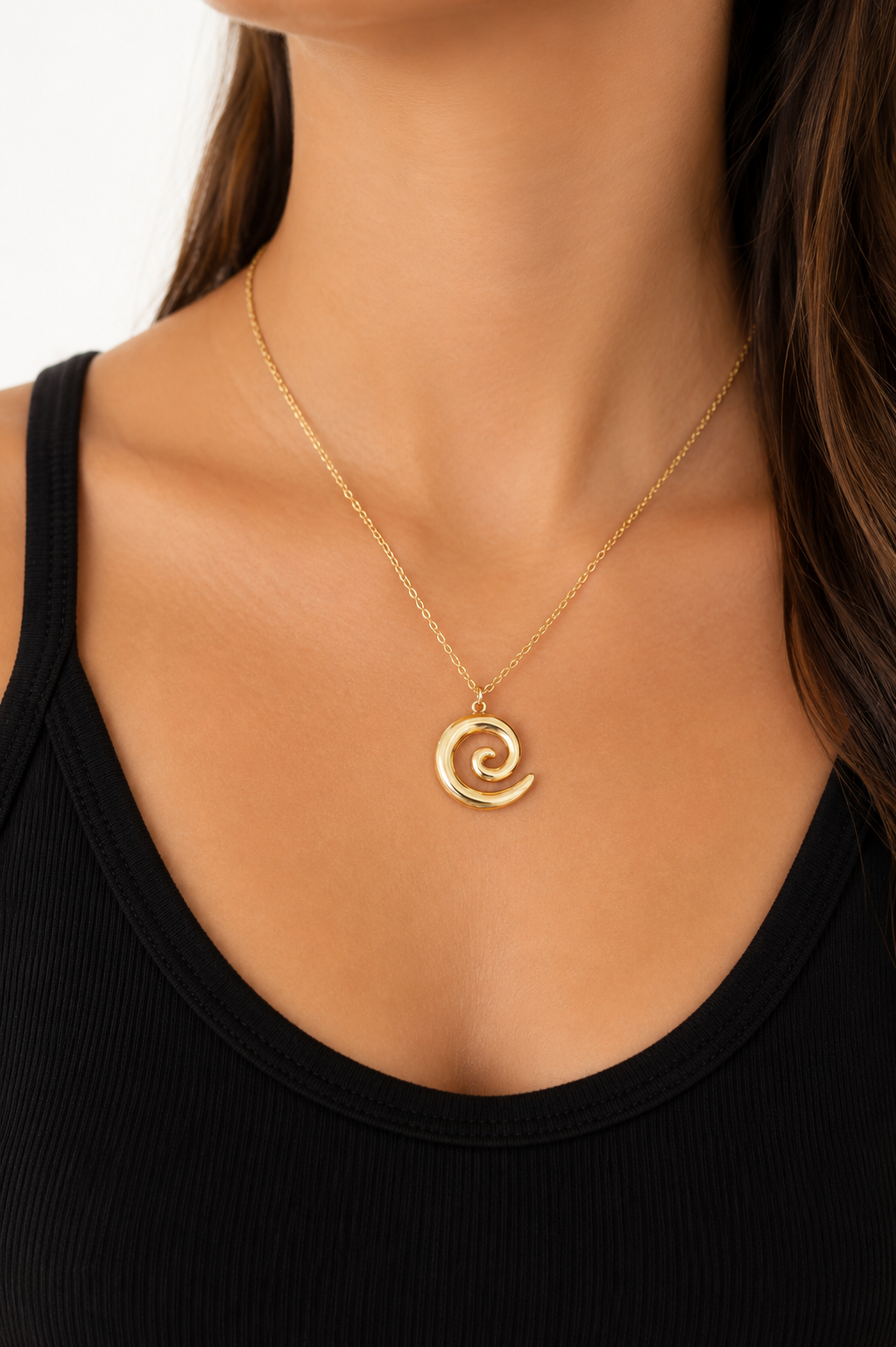 Solara Spiral Necklace