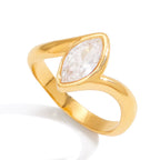Aurora Teardrop Ring