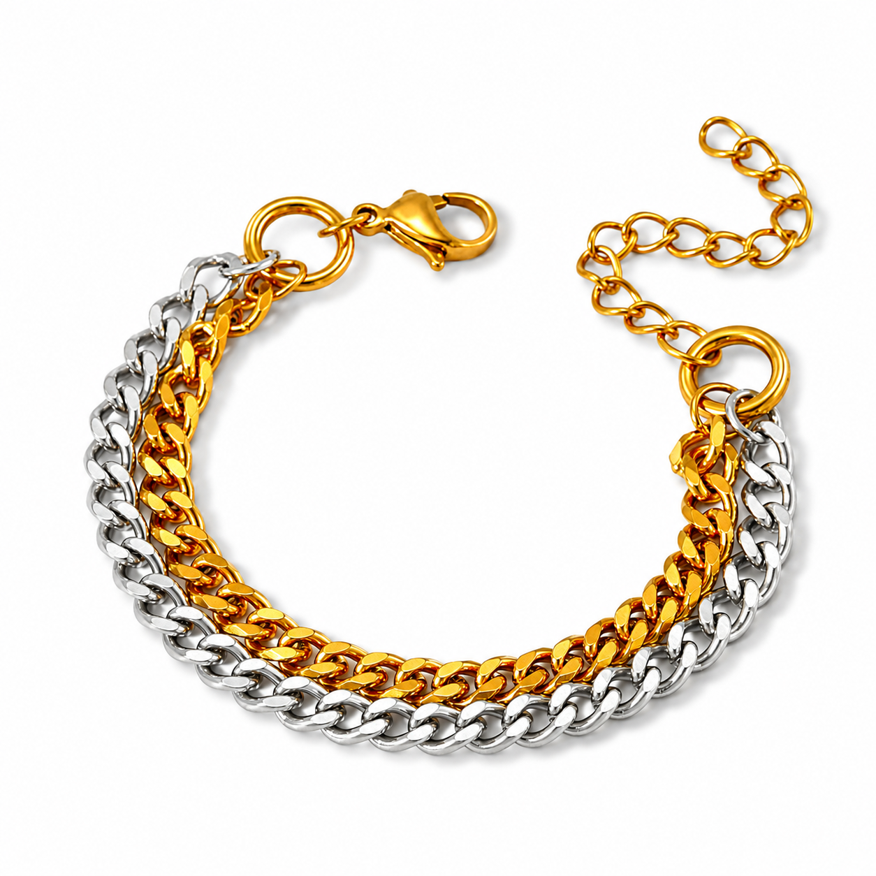 Mixed Metals Statement Bracelet
