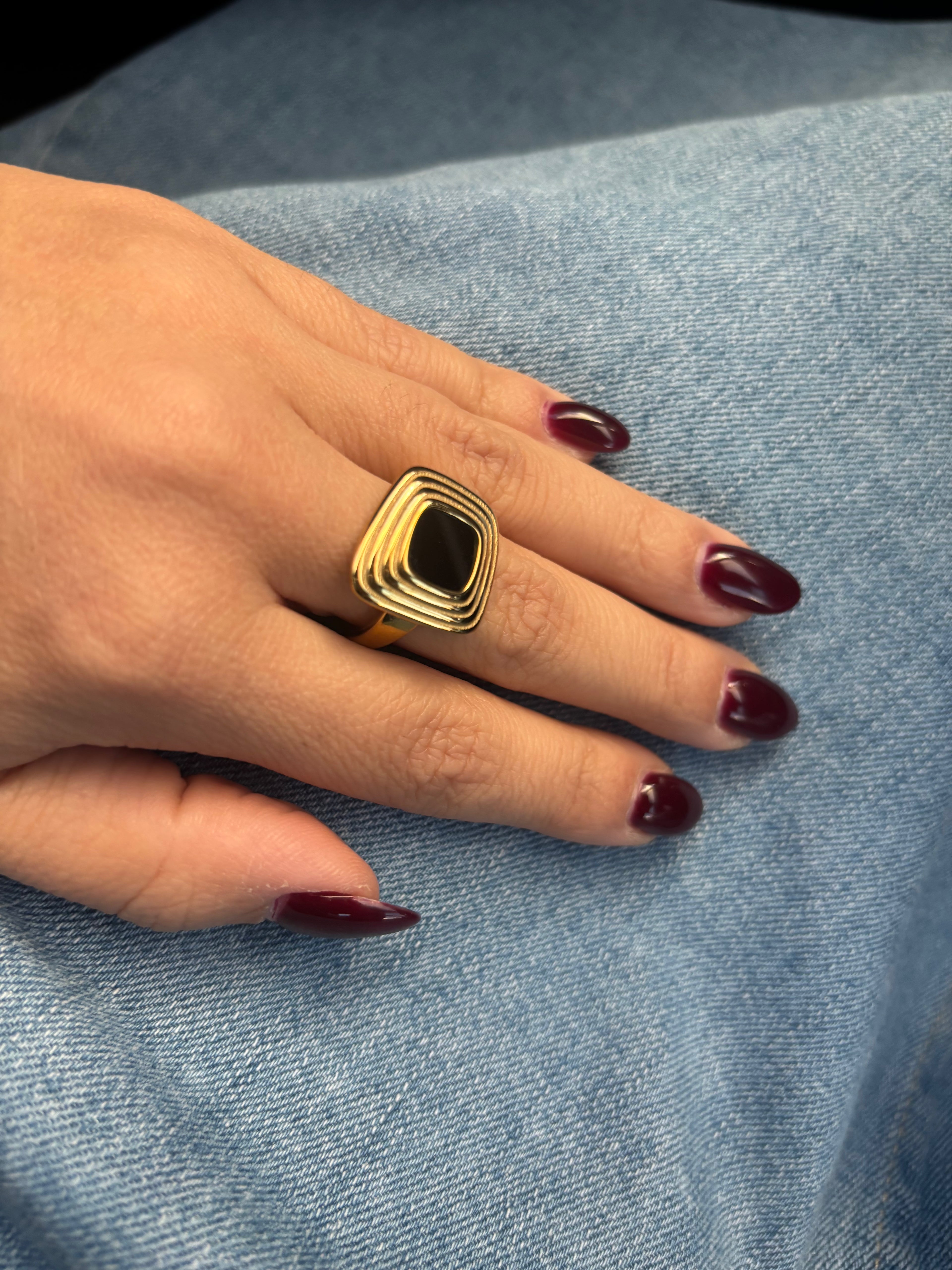 Midnight Frame Ring