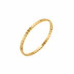 Geometric Gold Bangle