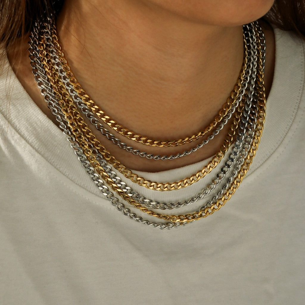 Mixed Metals Statement Necklace
