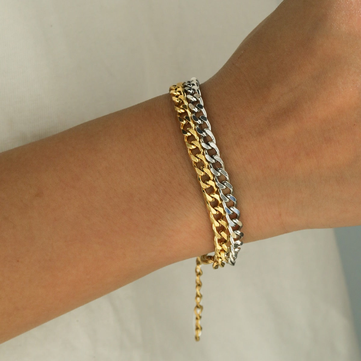 Mixed Metals Statement Bracelet