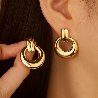 Knot Circle Earrings